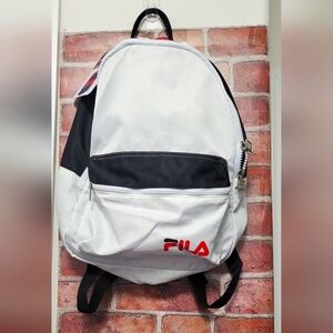 Fila "Jackie" backpack. NWT. Black and white.Zipper openings Back To School